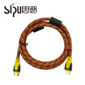 SIPU haute vitesse 24k plaqué or connecteur support 4k en vrac hdmi câble 1.4v